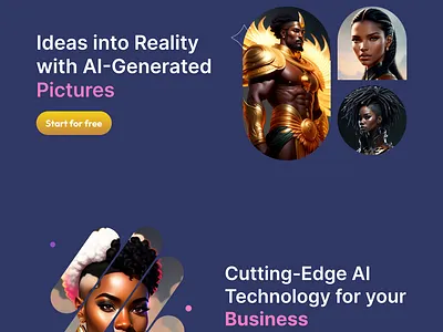 AI Image UI Website Design design graphic design ui ui design ui designer ux