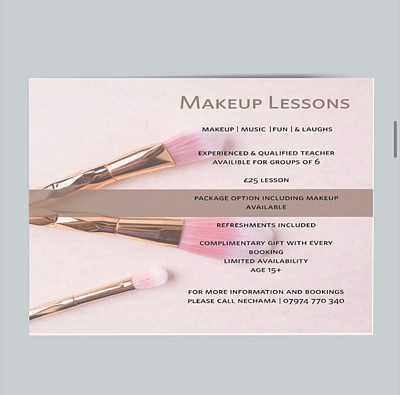 Makeup advert graphic design lessons