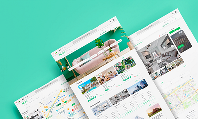 Real Estate Marketplace animation app design figma marketplace mockup real estate ui uiux vector web website