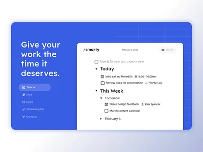Smarty.ai - Ads Animation ad ads ai animation animation design calendars events fb json lottie notes prototype prototyping scheduled links scheduling scheduling links social media socmed tasks ui