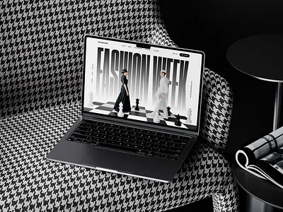 Royal Fashion - Hero 3d big typo chess clean creative design ecommerce fashion interface landing page minimal shop store typography ui ui design ux ux design web design