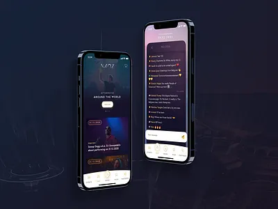Digital Festival App agency app belgium chat design festival ios iphone mobile design mockup purple tomorrowland ui ux web design webdesign