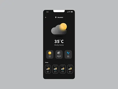 Daily UI Challenge#37 - Weather challenge37 figma forecast weather weather app weather ui