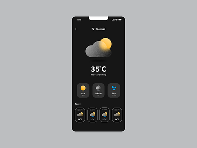 Daily UI Challenge#37 - Weather challenge37 figma forecast weather weather app weather ui