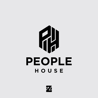 People House Logo design house letter letter ph logo logo ph logos logotype people people house logo ph simple logo templates