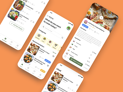 FoodieBites - Social Recipe Sharing App app app design ui ux