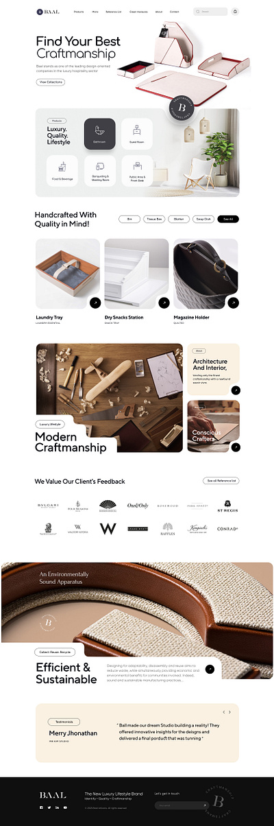 Modern eCommerce home page