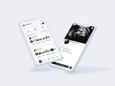 Mobile app for models and photographers branding design logo mobile app mobile design ui ui design