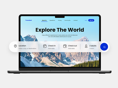 Travelest - Landing Page design designinspiration inspiration landingpage landingpagedesign landingpageinspiration travel travelconcept travellandingpage travelwebsite uidesign uiinspiration uiux userexperience userinterface uxdesign uxinspiration website websitedesign websiteinspiration