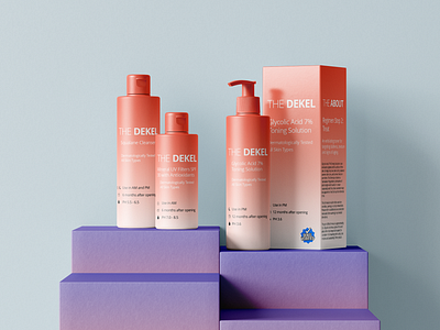 THE DEKEL - Skin Care Packaging branding design designer graphic design marketing mockup package design product design