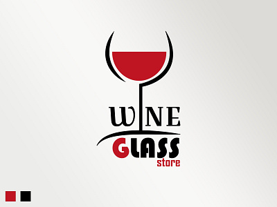 Custum Store Logo branding business company custom logo design glass graphic design logo vector wine