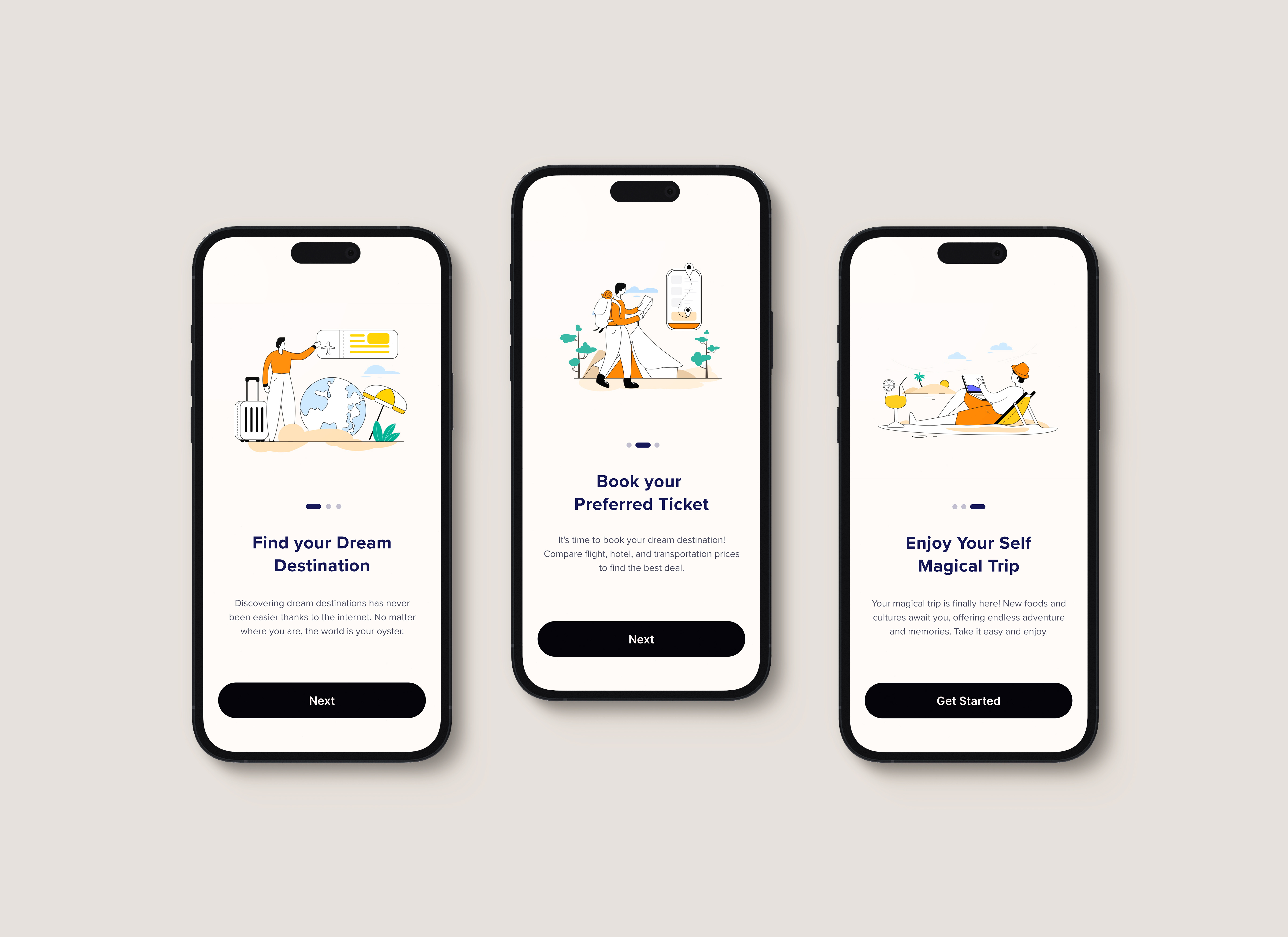 Ultimate Onboarding Travel App android animation app clean ui event finder flutter home screen illustration ios mobile mobile app motion graphics onboarding onboarding screen social app ui ux vector graphics workshop