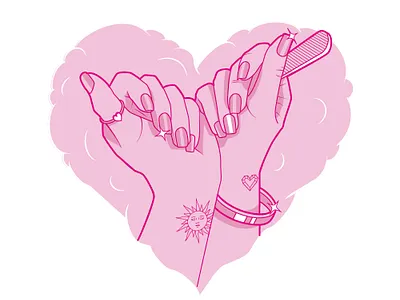 Gel Nail illustration 1 gel nails illustration manicure