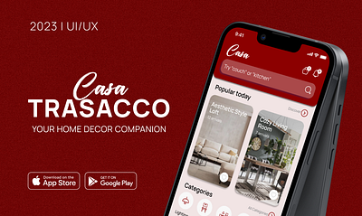 Casa Trasacco · Home Decor App app branding app design branding case study design figma product design ui ui design uiux user interface ux