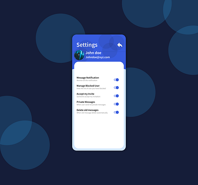 #7 daily UI challenge - settings UI app challenge design ui ux