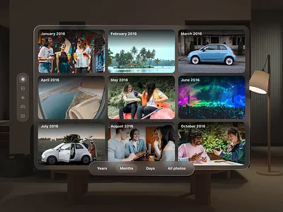 Apple Vision Pro: Photo Gallery and Streaming Service app apple pro apple vision apple vision pro ar design gallery photo ui ux video visionos vr