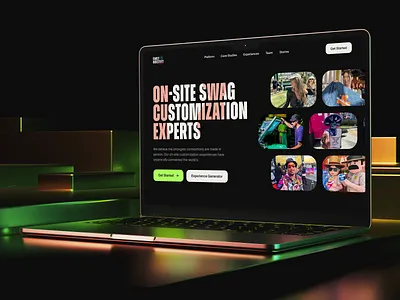 Family Industries Live - Marketing Website animation colorful contrast design live event merch parallax smooth scroll ui ui design ux web design