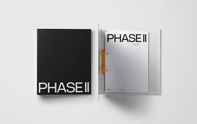 Phase II Studio Stationery Part I branding creative studio creative studio branding grey and orange logo orange stationery stationery design stationery document