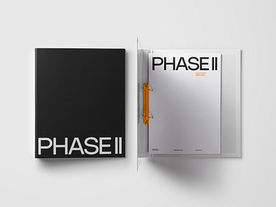Phase II Studio Stationery Part I branding creative studio creative studio branding grey and orange logo orange stationery stationery design stationery document