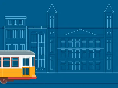 Tram | 2D Animation 2d 2d animation animation character animation design digital art explainer video graphic design illustration motion design motion graphics