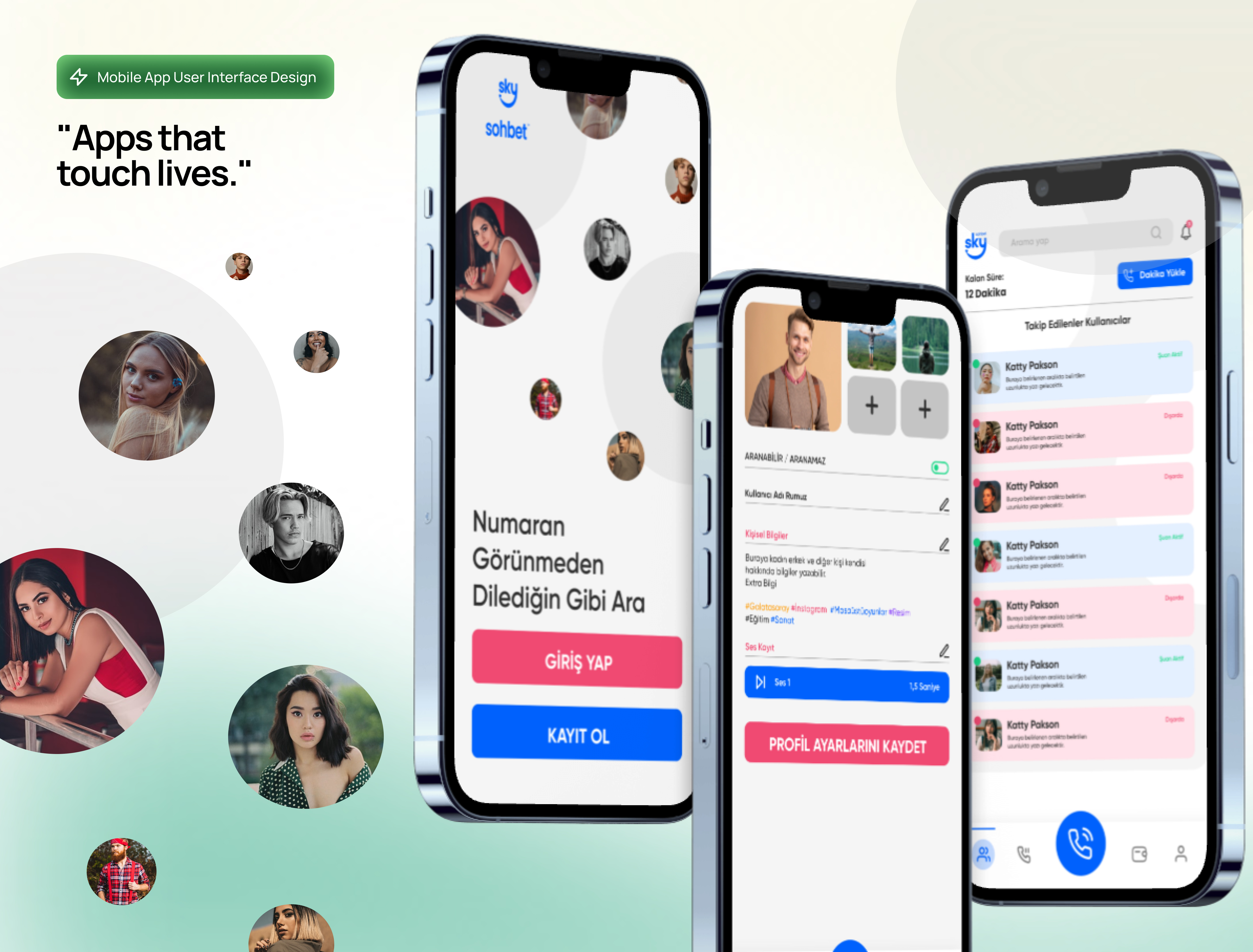 Social Date Ui / Ux Design android app applicattion design interface ios mobile ui user ux web