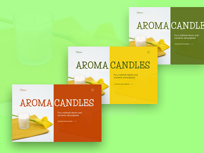 Design Concept Aroma Candles design ui ux