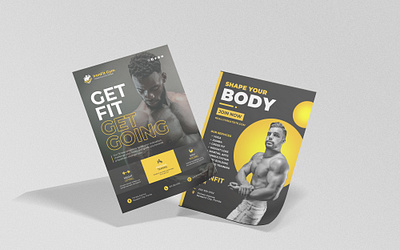Fitness Flyer Design #gym adobe photoshop banner branding broucher design fitness graphic design