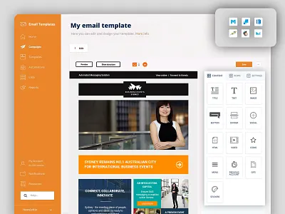 Branded Email Template Design constant contact design email template design graphic design html email template klaviyo mailchimp email pardot email template ui ui design uiux design web design website design wix email wix website