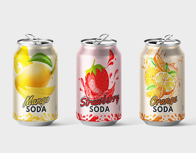 Soda Can Product Design adobe illustrator adobe photoshop branding graphic design mockup product design