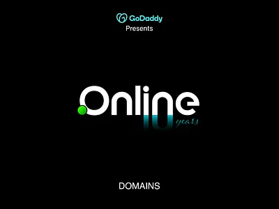 Celebrate 10 Years of .Online .online 10 years godaddy logo