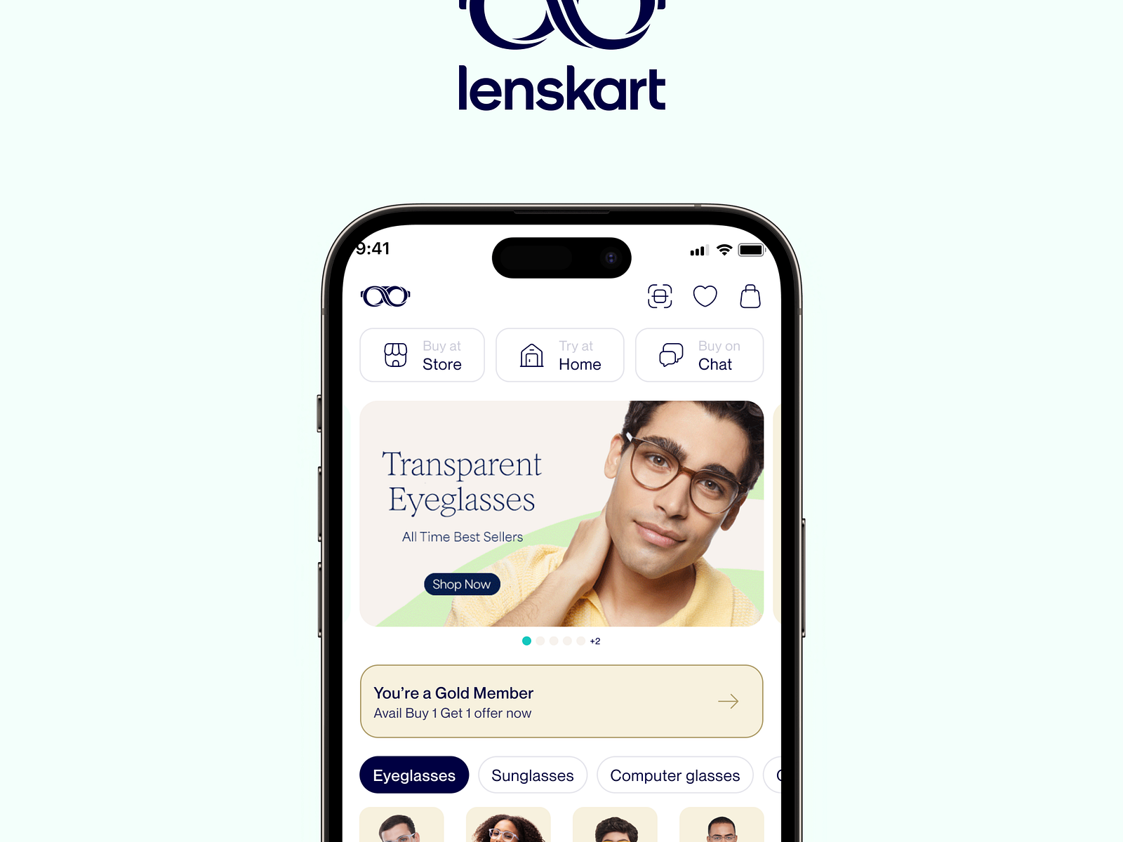 Redesigned Lenskart App by Utkarsh Bafana on Dribbble