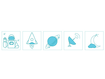 Aerospace aerospace icons icons illustration space vector