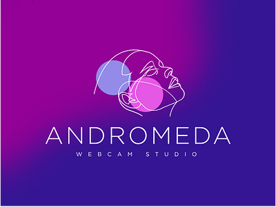 Logo for Andromeda studio beautiful girl beauty branding design logo logo design model