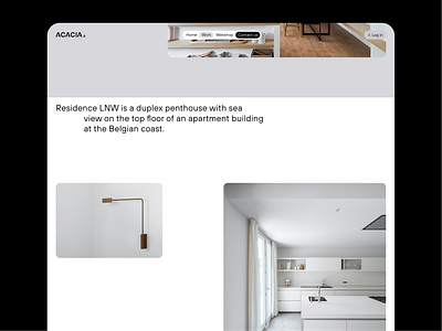 ACACIA ® interior studio IV architecture interior studio ui ux web webdesign