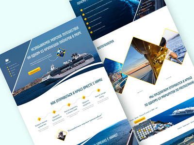 Landing page Top Cruise design ui ux