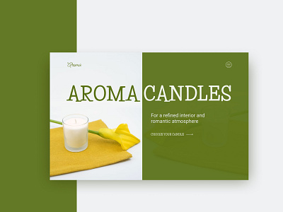 Design Concept Aroma Candles design ui ux