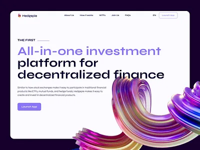 Hedgepie Finance Web Site Motion Design 3d gradient 3d rotation 3d uix 3d wave crypto icons crypto illustration decentralized defi defi interface defi ui finance gradient icons icons illustrations nft wallet web3 web3 illustrations web3 ui web3 website