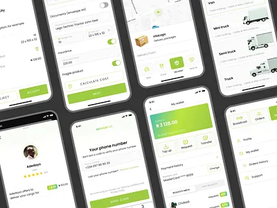 Vital Services for Basic Needs in Nigeria | Servicehub delivery app delivery service design food order logistics mobile design motion nigeria package parcel delivery taxi telemedicine ui ux