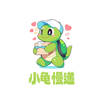 delivery company delivery logo turtle