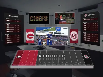 NFL Sports - Vision Pro UI 3d animation apple apple vision pro design design challenge designer motion nfl nfl sports perpective product design sports sports ui tv ui ui design ux vision pro vision pro ui