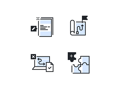 Illustrations for BRYTER application icons illustration