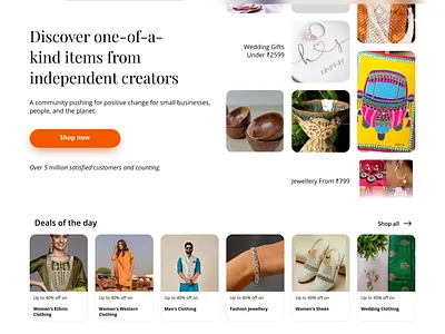 Etsy Landing & Product Page Redesign-Medium Article Coming soon design ui ux