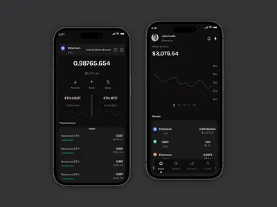 Web 3 Wallet app UI app design ui ux web3