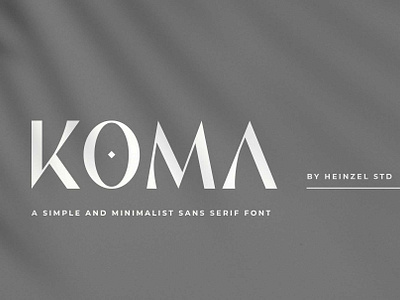 Koma | Minimalist Sans Serif all caps font best seller font branding font canva font classy font cricut font display font graphic design headline font logos font magazine font minimalist font modern sans serif packaging font product design sans serif font sans serif typeface social media font titles font typeface font