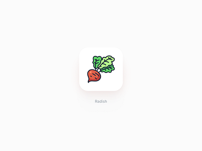 Radish icon art cute food icon icon design icon designer icon set iconography illustration logo sticker vector vegetable