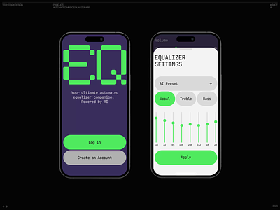 EQ Master – Automated Music Equalizer airpods max animation app design appui concept design equalizer equalizer app mobile mobile app music music app musicapp ui design