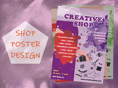 Shop Poster design graphic design