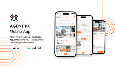 Agent PK Mobile App app graphic design mobile app ui mobileapp realestate ui uiux userexperience