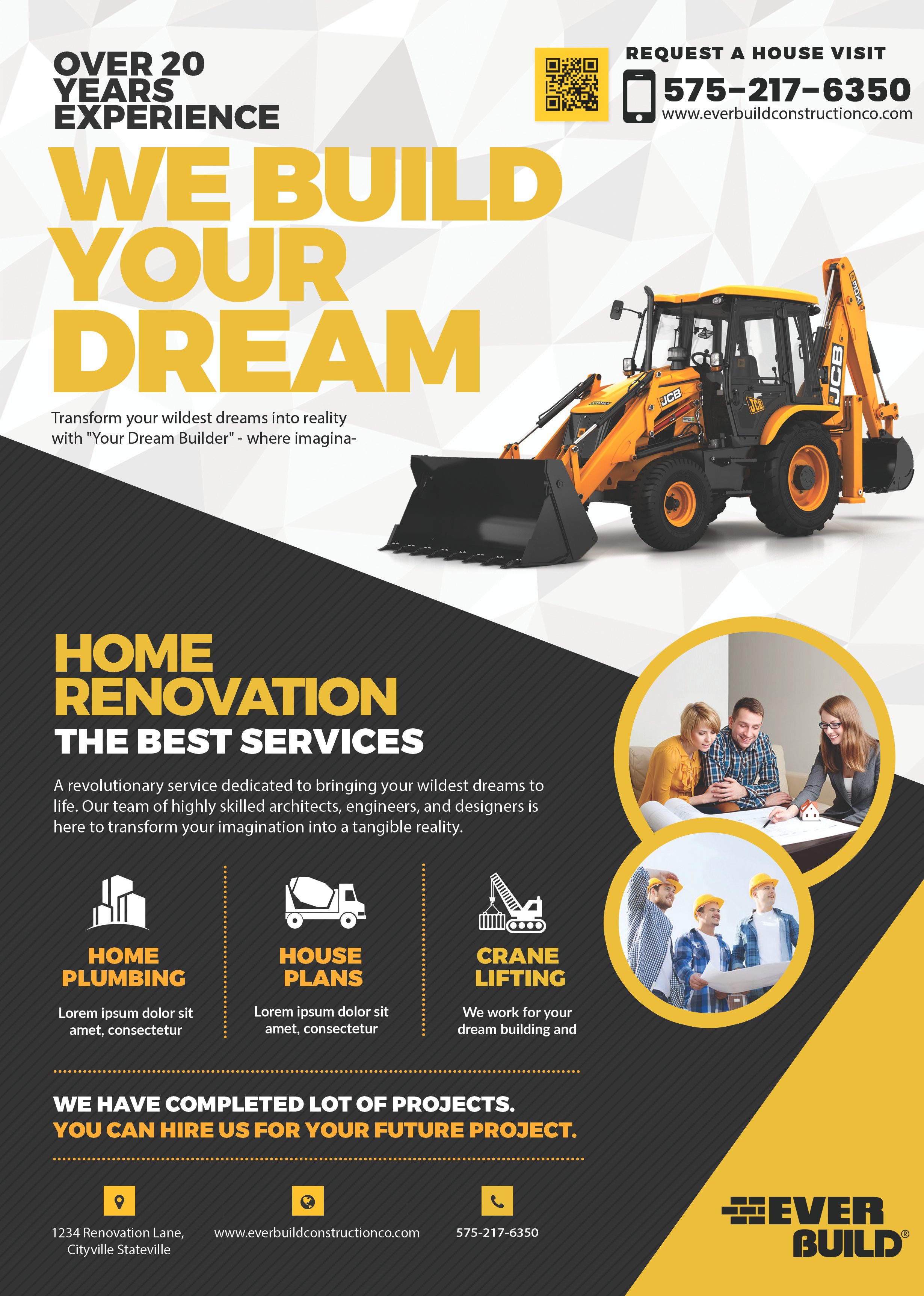 We Build Your Dreams #construction by Tayyab Jawad on Dribbble