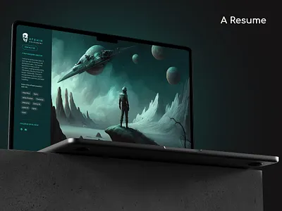 AfshinFX - Resume Website 3d afshinfx after effect ai quest animation branding concept artist creative creative concept design figma illustration logo midjourney motion design motion graphics resume website sci fi design ui ux web design